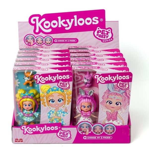 DISPLAY 12 KOOKYLOOS PET PARTY SERIE