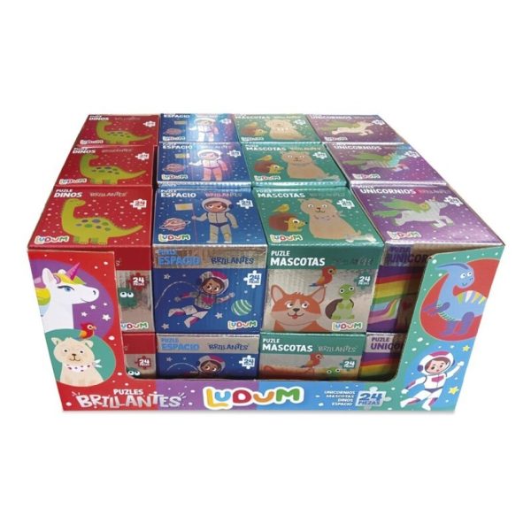 DISPLAY 24 PUZZLES BRILLANTES (24 PIEZAS CADA)