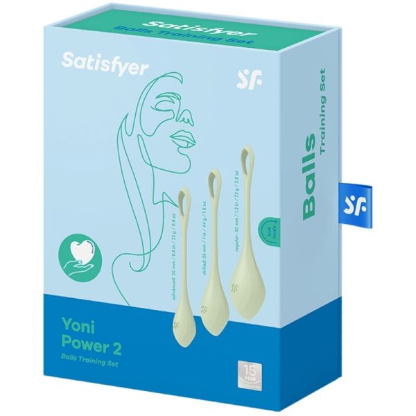 CONJUNTO DE TREINAMENTO SATISFYER YONI POWER 2 - VERDE - Image 3