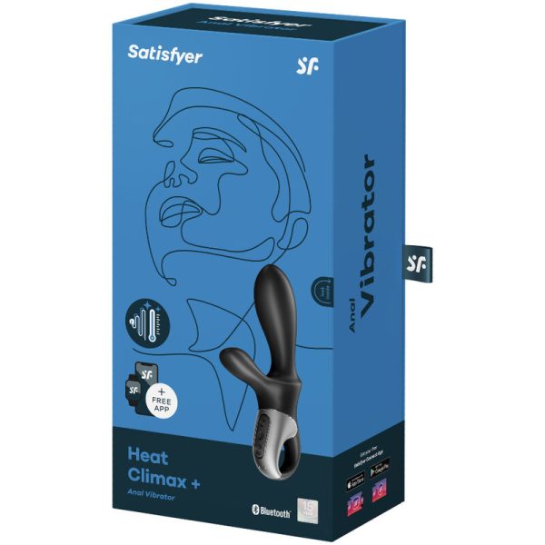 SATISFYER HEAT CLIMAX + ANAL VIBRATOR APP - BLACK - Image 4