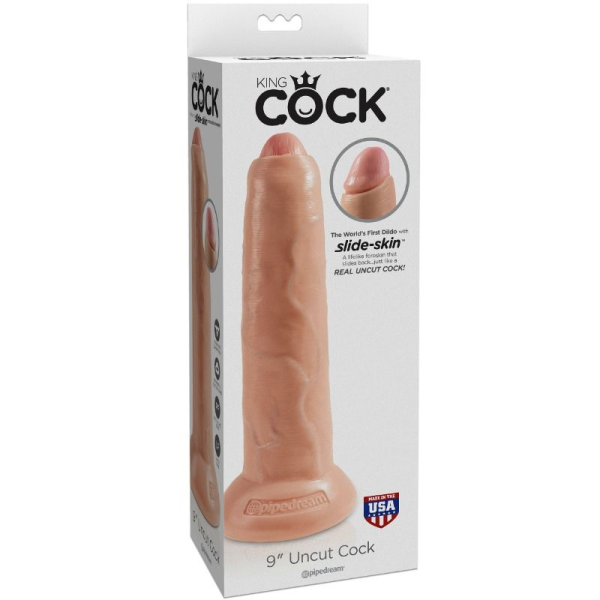 KING COCK REALISTIC DILDO UNCUT CARNE 23 CM - Image 6