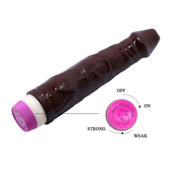 WAVES OF PLEASURE VIBRATOR 23 CM BROWN - Image 3