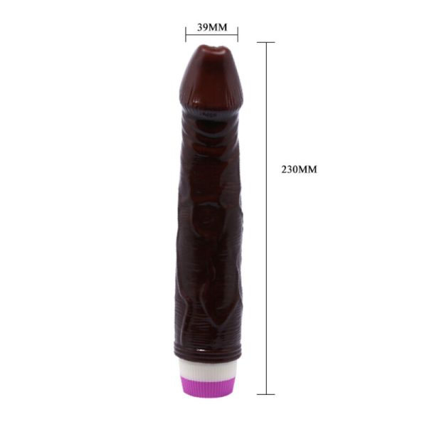 WAVES OF PLEASURE VIBRATOR 23 CM BROWN - Image 2