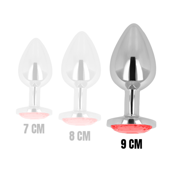 OHMAMA - PLUG ANAL COM CRISTAL VERMELHO 9 CM - Image 4