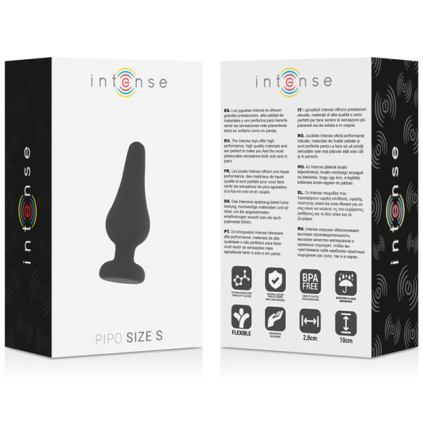 PLUGUE ANAL INTENSO PIPO S SILICONE PRETO 9,8 CM - Image 5