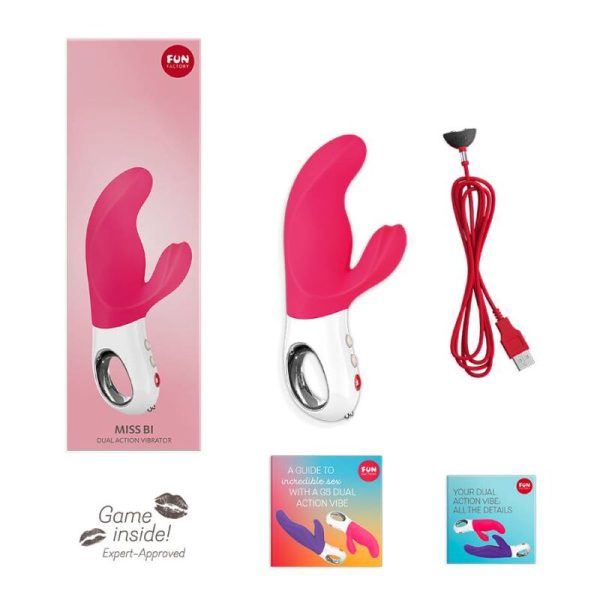 FUN FACTORY - MISS BI DUAL VIBRATOR PINK WHITE - Image 5