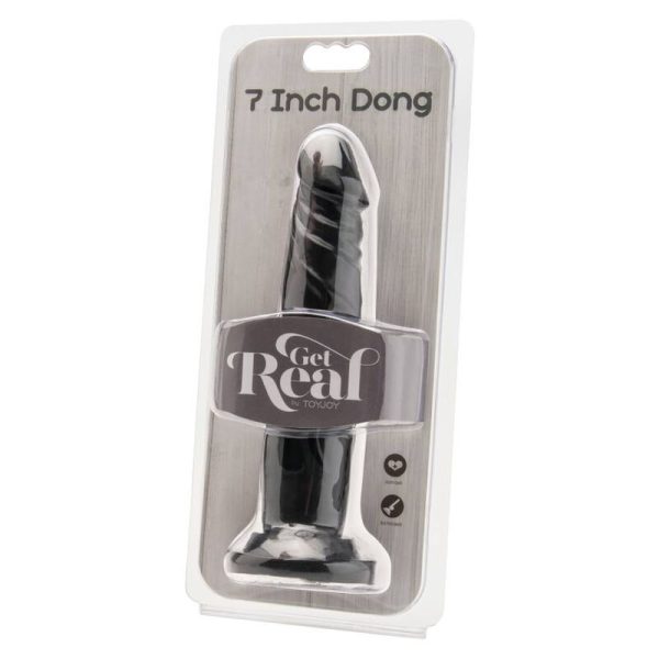 GET REAL - DONG 18 CM PRETO - Image 2