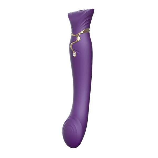 ZALO - QUEEN SET PULSE WAVE CLIT STIM ROXO - Image 3