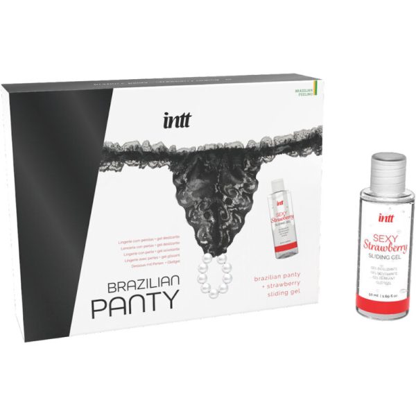 INTT RELEASES - CALÇA PRETA BRASILEIRA COM PÉROLAS E GEL LUBRIFICANTE 50 ML - Image 2