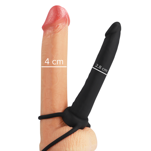 MYTHOLOGY - DILDO ANAL COBI ONYX COM ANEL DE GALO E TESTÍCULO 13 SILICONE CM - Image 2