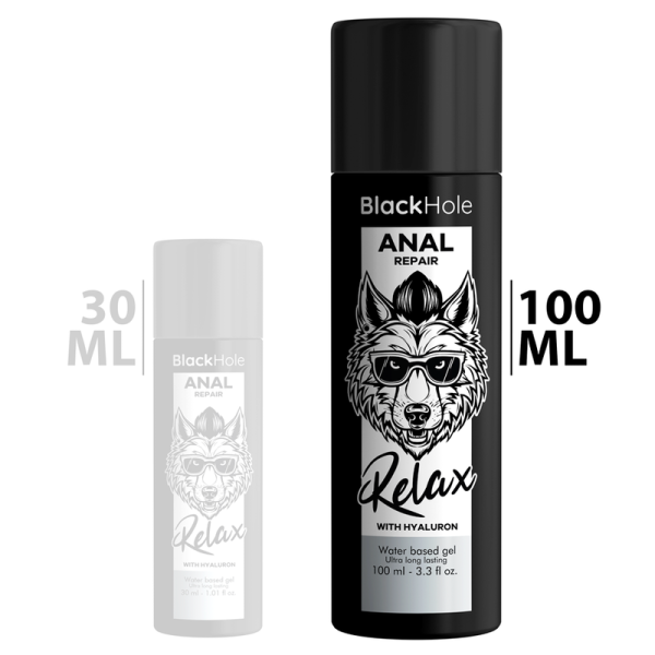 BLACK HOLE - REPARO ANAL RELAX À BASE DE ÁGUA COM HYALURON 100 ML - Image 2