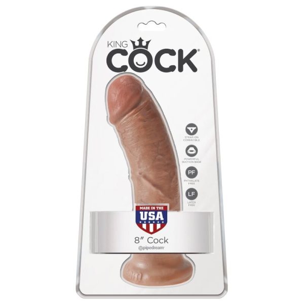 KING COCK - PÊNIS REALÍSTICO 19,5 CM CARAMELO - Image 6