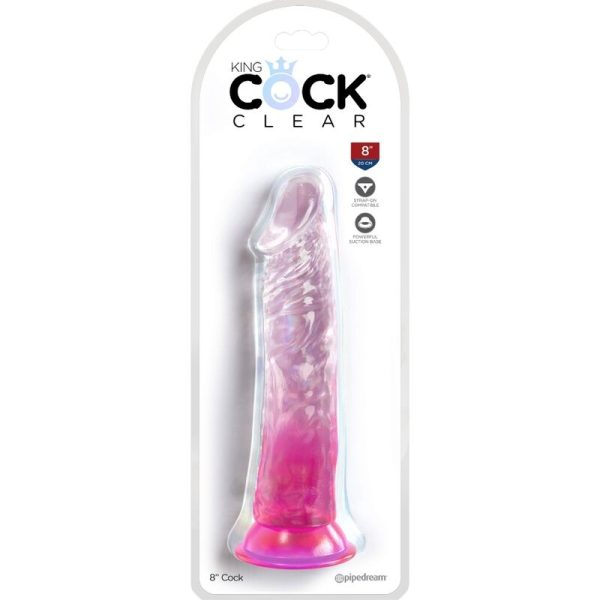 KING COCK CLEAR - PÊNIS REALISTA  19,7 CM ROSA - Image 2