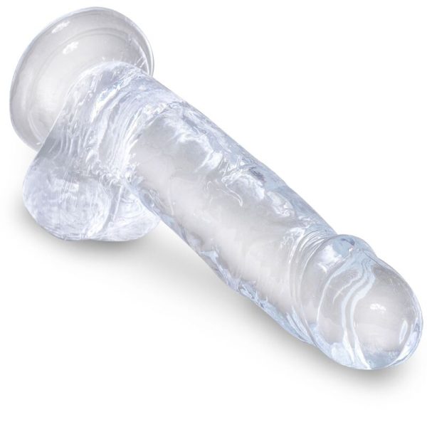 KING COCK CLEAR - PÊNIS REALISTA COM BOLAS 15,2 CM TRANSPARENTE - Image 3