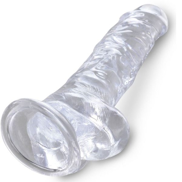 KING COCK CLEAR - PÊNIS REALISTACOM BOLAS 16,5 CM TRANSPARENTE - Image 4