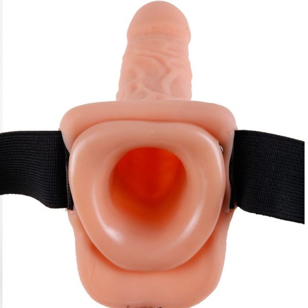 SÉRIE FETISH FANTASY - ARNÊS AJUSTÁVEL COM CONTROLE REMOTO PÊNIS REALISTA COM TESTÍCULOS 23 CM - Image 4