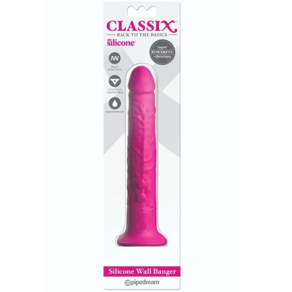 CLASSIX - DILDO DE SILICONE WALL BANGER 15 CM ROSA - Image 4