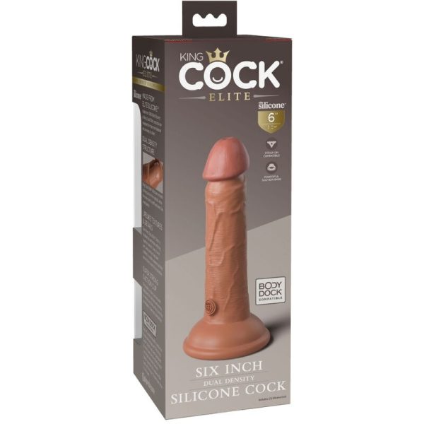 KING COCK ELITE - DILDO DE SILICONE REALISTA 15,2 CM CANDY - Image 5