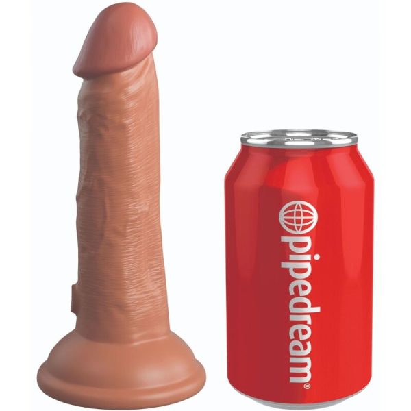 KING COCK ELITE - DILDO DE SILICONE REALISTA 15,2 CM CANDY