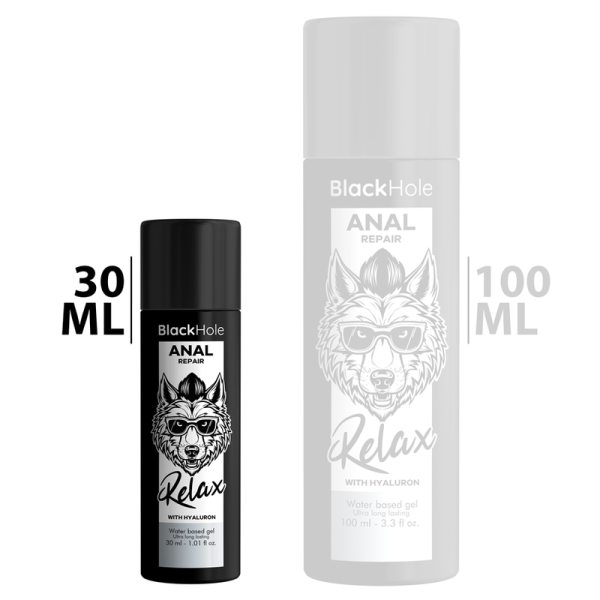 BLACK HOLE - REPARO ANAL RELAX À BASE DE ÁGUA COM HIALURON 30 ML - Image 2