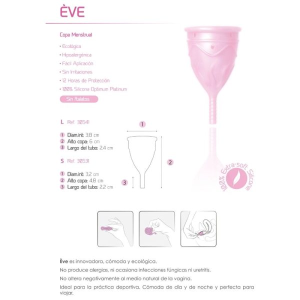 FEMINTIMATE - COPO MENSTRUAL DE SILICONE EVE TAMANHO L - Image 7