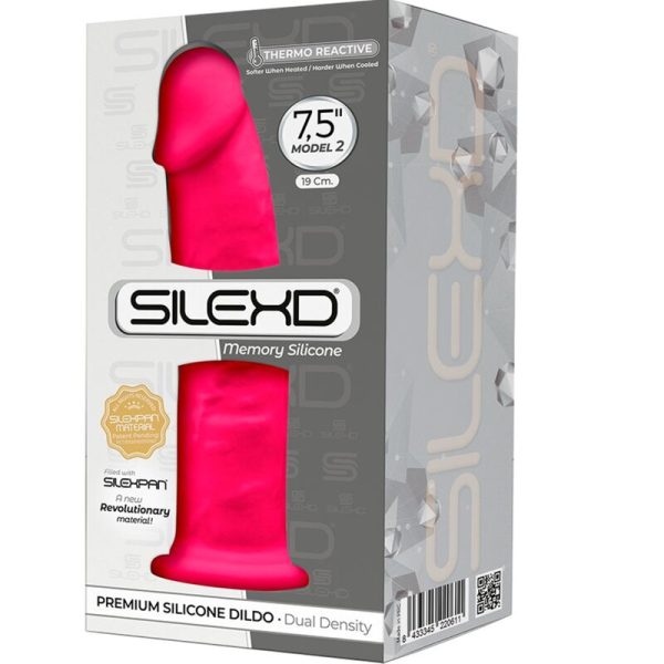 SILEXD - MODELO 2 PÊNIS REALÍSTICO PREMIUM SILEXPAN SILICONE FÚCSIA 19 CM - Image 3