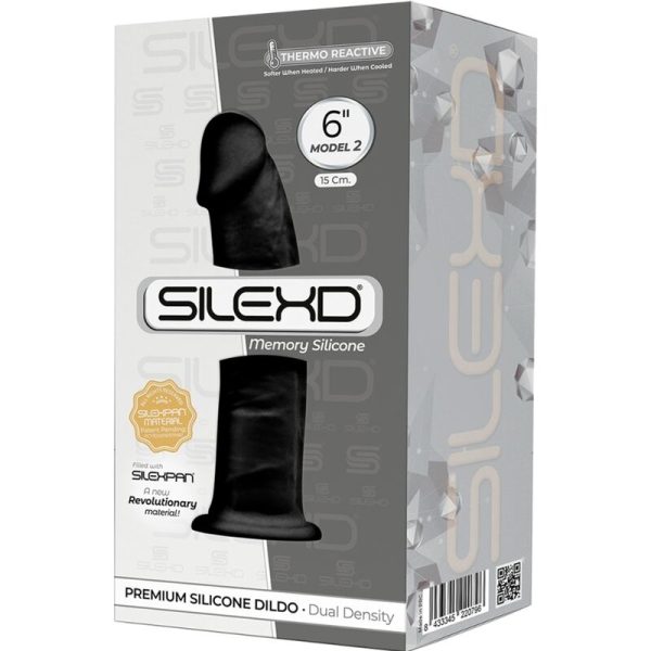 SILEXD - MODELO 2 PÊNIS REALÍSTICO PREMIUM SILEXPAN SILICONE PRETO 15 CM - Image 3