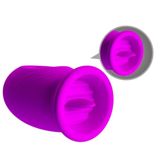 PRETTY LOVE - VIBRADOR RECARREGVEL DAISY DUAL EGG ROXO - Image 4