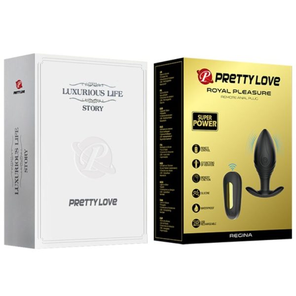 PRETTY LOVE - VIBRADOR RECARREGVEL REGINA ANAL PLUG PRETO - Image 11