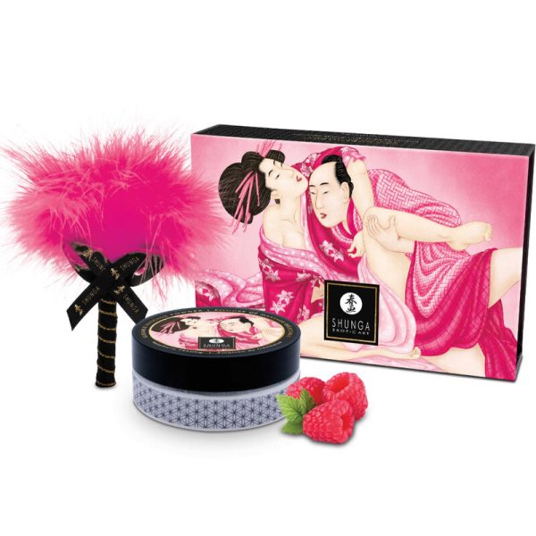 SHUNGA - KIT DE PÓ DE MASSAGEM COMESTÍVEL FRAMBOESA