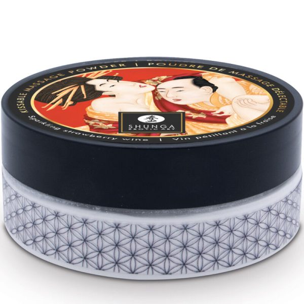 SHUNGA - KIT DE PÓ DE MASSAGEM COMESTÍVEL MORANGO - Image 3