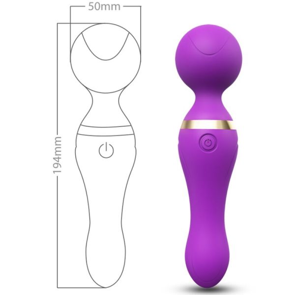 ARMONY - FREEZA MASSAGER E VIBRADOR CABEÇA SUPER FLEXÍVEL ROXO - Image 3