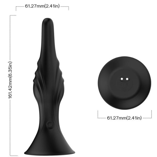 ARMONY - VIBRADOR E PLUG ANAL CONTROLE REMOTO PRETO - Image 3