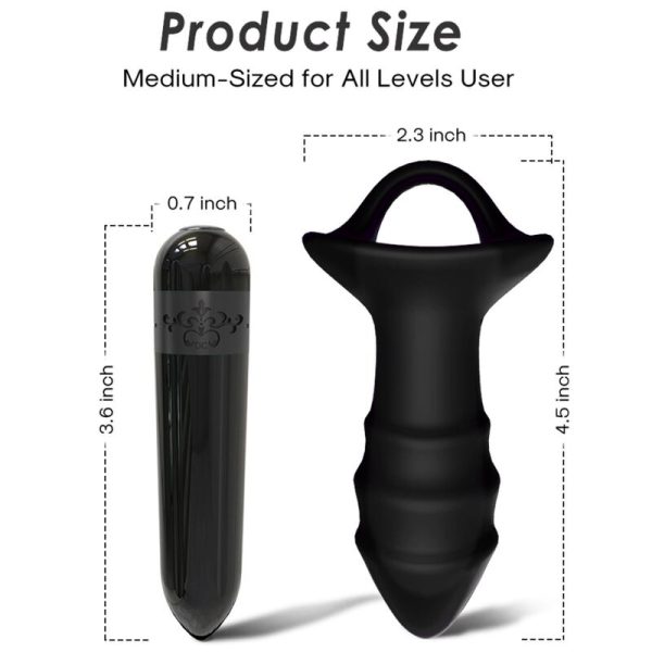 ARMONY - VIBRADOR DE DEDO KYLIN E CONTROLE REMOTO DE PLUG ANAL PRETO - Image 4