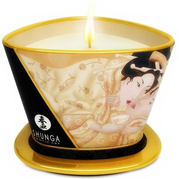 SHUNGA - MINI CARESS BY CANDELIGHT VANILLA MASSAGE VELA 170 ML