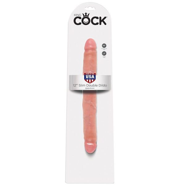 KING COCK SLIM DOUBLE DILDO