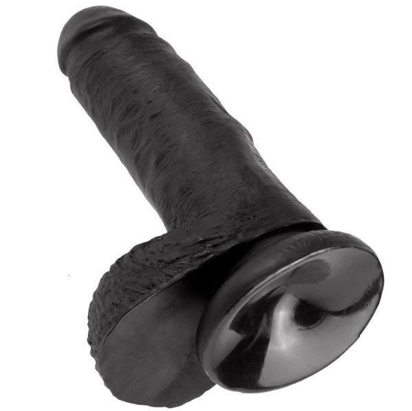 KING COCK 7" GALO PRETO COM BOLAS 17,8 CM - Image 5