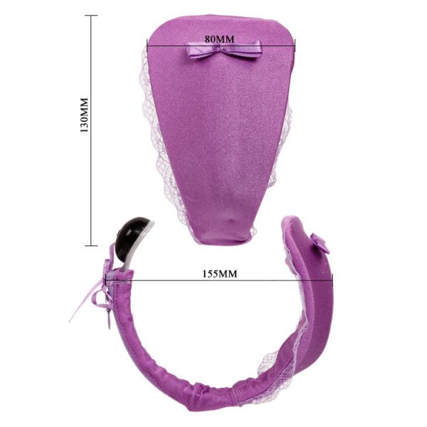 TANGA CON VIBRADOR CON CONTROL REMOTO LILA - Image 5