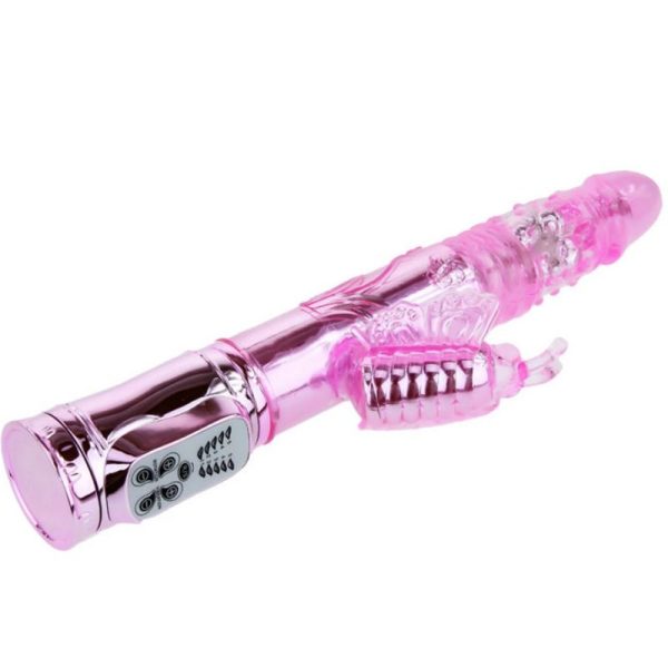 VIBRADOR RECARGABLE CON ROTACION Y ESTIMULADOR THROBBING BUTTERFLY - Image 3