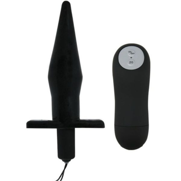 BAILE BUTT PLUG ANAL CON VIBRACION - NEGRO