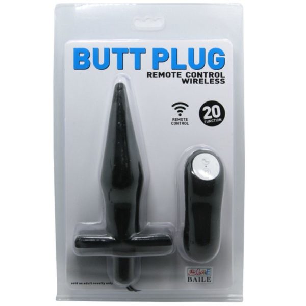 BAILE BUTT PLUG ANAL CON VIBRACION - NEGRO - Image 10