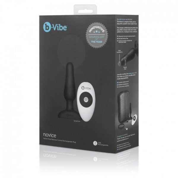 B-VIBE NOVICE CONTROL REMOTO ANAL PLUG NEGRO - Image 5