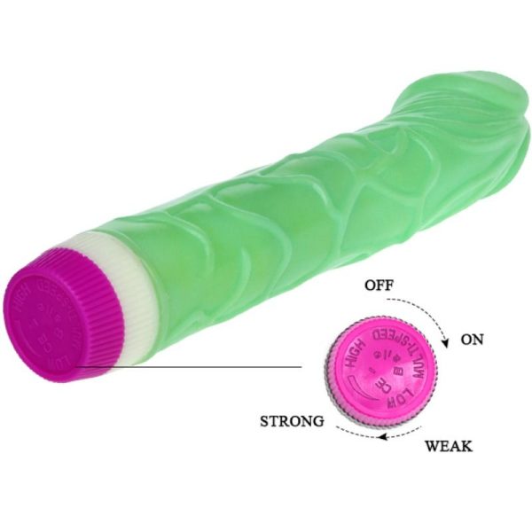 WAVES OF PLEASURE VIBRATOR 23 CM GREEN - Image 4