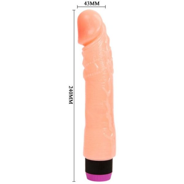 VIBRADOR REALISTICO FLEXIBLE NATURAL 24 CM - Image 5