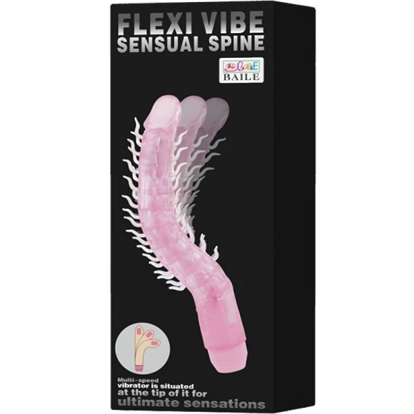 FLEXI VIBE SENSUAL SPINE BENDABLE VIBRATING DILDO LILA 23.5 CM - Image 2