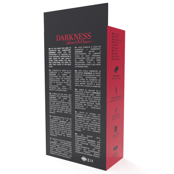 DARKNESS - ALGEMAS DE MÃOS DE COURO PRETO AJUSTÁVEIS - Image 7