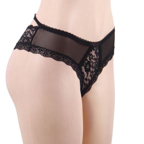 CALÇAS DE RENDA FLORAIS QUEEN LINGERIE