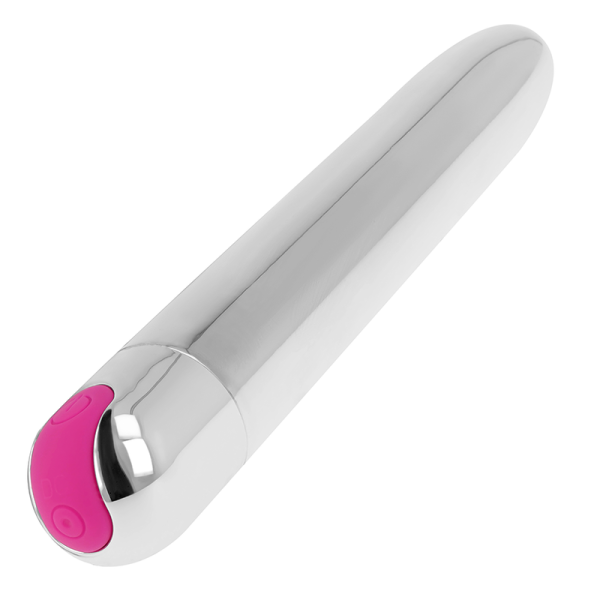 OHMAMA - VIBRADOR PRATA RECARREGÁVEL 10 MODOS 18,5 CM - Image 3