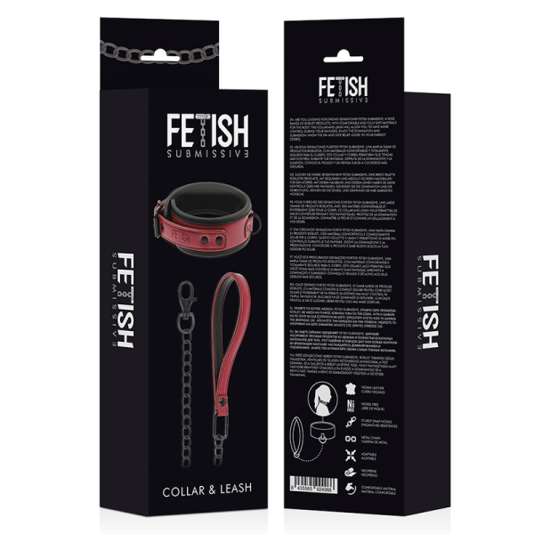 FETISH SUBMISSIVE DARK ROOM - COLAR DE CORRENTE COM FORRO DE NEOPRENE - Image 9