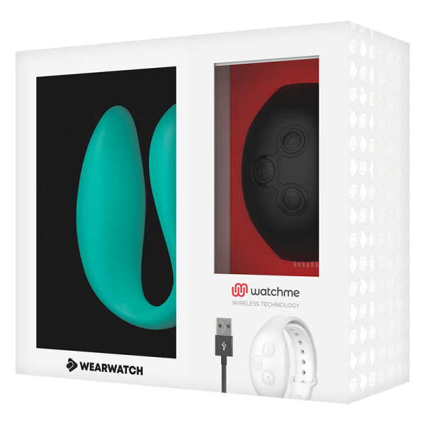 WEARWATCH - VIBRADOR DE TECNOLOGIA DUPLA WATCHME AQUAMARINE / JET - Image 7